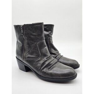 LifeStride Women's Boots Size 8.5 M Gray Watchful Zipper Ankle Booties Shoes